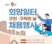 수원시, 11일 수원역서 ‘희망일터 구인·구직의 날’ 개최