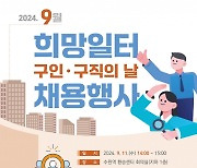 수원시,‘희망일터 구인·구직의 날’개최