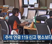 추석 연휴 119 신고 평소보다 20% 증가