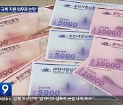 지역상품권 국비 지원 의무화 논란…여·야 대립