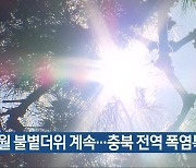 9월 불볕더위 계속…충북 전역 폭염특보