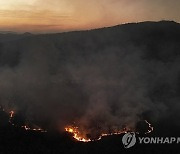 CORRECTION Brazil Wildfires