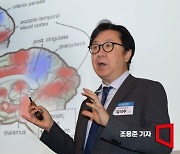 [포토] 기조강연하는 김석주 수면의학회 이사장