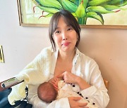 '영국남자♥' 국가비, 모유수유샷 공개 "어디서든 당연하고 배려. 믿기지 않음"