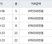 하남 망월동 미사강변해링턴플레이스아파트 51㎡ 6억5500만원에 거래