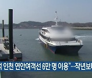 “추석 인천 연안여객선 6만 명 이용”…작년보다 17%↓