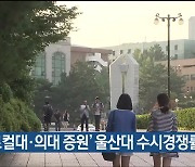 ‘글로컬대·의대 증원’ 울산대 수시경쟁률 상승