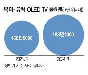 부활한 OLED TV… 북미·유럽 13% 증가