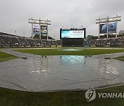 프로야구 NC-두산·LG-SSG 경기 비로 취소…24일 개최