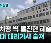 지하주차장 기둥에 테슬라 돌진...70대 대리기사 숨져