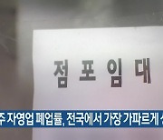 제주 자영업 폐업률, 전국에서 가장 가파르게 상승