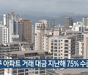 대구 아파트 거래 대금 지난해 75% 수준