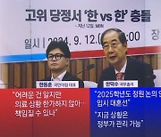 의료계 문제 놓고…한덕수 vs 한동훈 갈등?