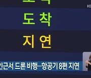 김해공항 인근서 드론 비행…항공기 8편 지연