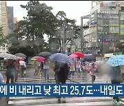 울산 곳곳에 비 내리고 낮 최고 25.7도…내일도 소나기