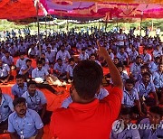 INDIA CHENNAI SAMSUNG STRIKE