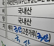 원산지 거짓표시 농축산물, 중국산이 38%로 가장 많아