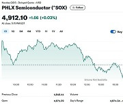 엔비디아 1% 하락에도 반도체지수 0.03% 상승(종합)