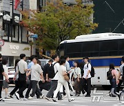 단풍은 물들어가지만 반팔 출근길