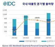 상반기 국내 태블릿 출하량 169만대...전년比 22% 감소