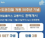 코레일, 수도권전철 50주년 ‘레일플러스’ 카드 한정판 출시