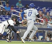 Dodgers Marlins Baseball