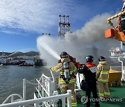 통영 해상서 2천t급 크레인선 불