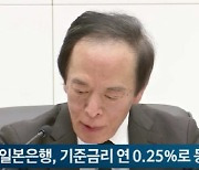 일본은행, 기준금리 연 0.25%로 동결