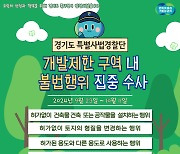 개발제한구역 불법행위 증가…경기도특사경, 집중 수사 예고