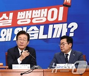 최고위서 발언하는 이재명 민주당 대표