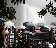 제주 산지·남부 중산간 호우경보→호우주의보…한라산 삼각봉 410.5㎜