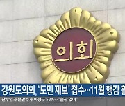 강원도의회, ‘도민 제보’ 접수…11월 행감 활용