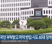 외국인 부탁받고 마약 반입 시도 40대 징역 6년