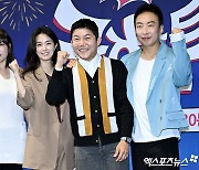 이은지-강지영-조세호-박명수 '힘찬 파이팅'[엑's HD포토]