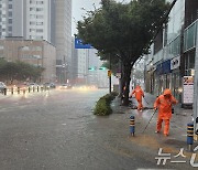 부산에 많은 비