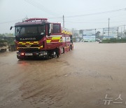 길이 안보이는 전남 고흥군