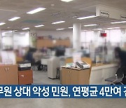 공무원 상대 악성 민원, 연평균 4만여 건