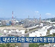 전남도, 내년 산단 지원 예산 491억 원 반영