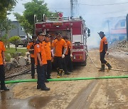 401㎜ 집중호우에 전남소방본부, 1096건 조치…급류 빠진 90대 구조