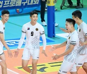 '임재영 23점 맹활약' 국군체육부대, 한국전력에 3-1 완승