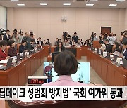 '딥페이크 성범죄 방지법' 국회 여가위 통과