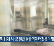 “충북 11개 시·군 절반 응급의학과 전문의 없어”