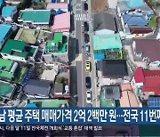 경남 평균 주택 매매가격 2억 2백만 원…전국 11번째