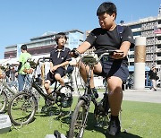 자전거 발전기로 만드는 비눗방울