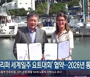 ‘클리퍼 세계일주 요트대회’ 협약…2026년 통영 기항