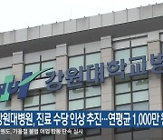 강원대병원, 진료 수당 인상 추진…연평균 1,000만 원