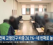 전북 고령인구 비중 24.1%…네 번째로 높아