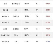 27일, 기관 거래소에서 KODEX 레버리지(-0.91%), LG화학(-0.14%) 등 순매수