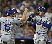 Dodgers Rockies Baseball