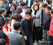 한동훈 "이재명, '대통령 끌어내리겠다' 구호로 선거판 정쟁"